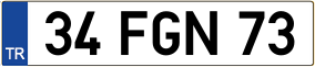 Trailer License Plate